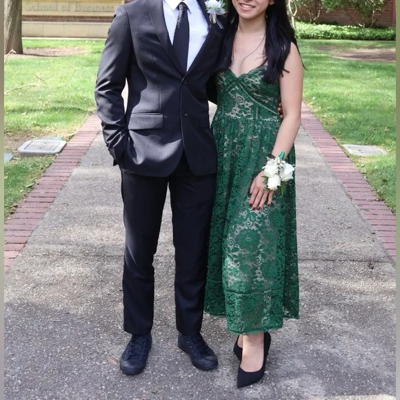 NSR Green Lace Dress - Picture 4 of 4